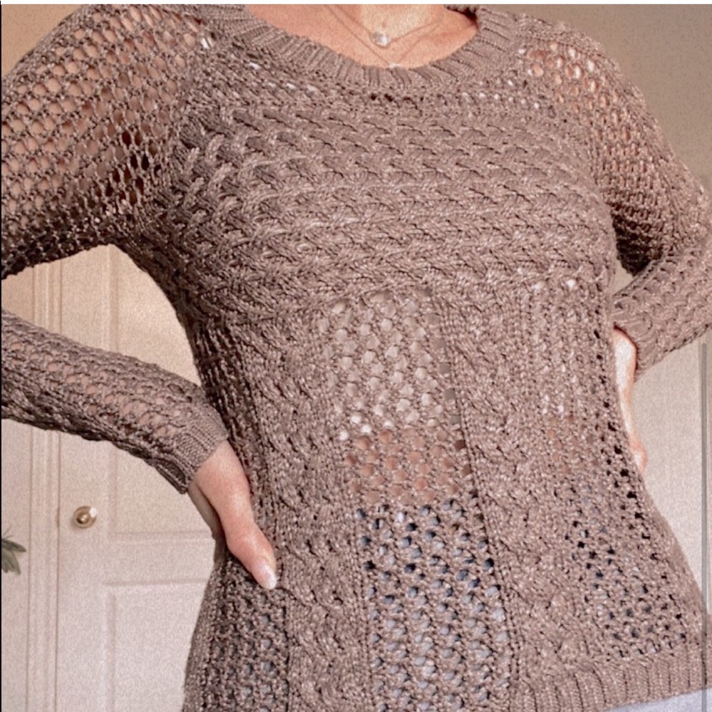Grey knit sweater
